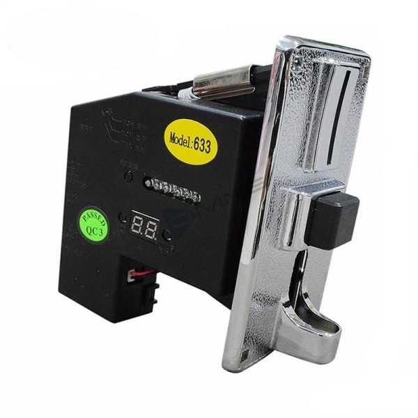 multiple memory coin acceptor vending machine using