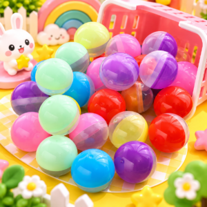 Custom plastic capsule balls in assorted colors and sizes for vending machines