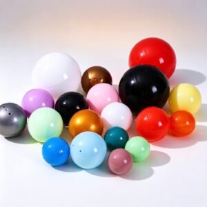 Colorful plastic gumball machine capsules in assorted sizes for vending machines
