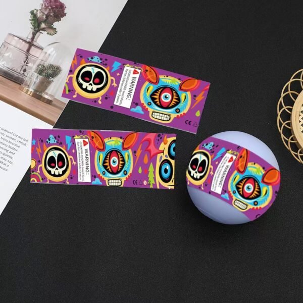 Customize capsule tape logo design for gumball machine ball