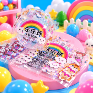 100mm PVC capsule wrapping film with printed packaging for gashapon capsules