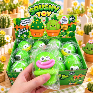 Cactus squishy toys wholesale display box