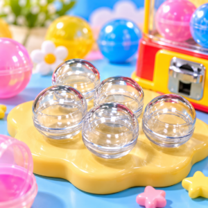 13x14mm mini capsule shells - transparent PS plastic