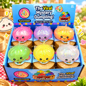TPR Dumpling Squishy Toys with Steamer Packaging