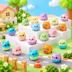 Forest animal pull back toy cars in assorted animal designs