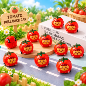 Red tomato mini pull back toy cars
