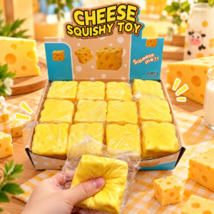 Cheese squishy toys wholesale display box
